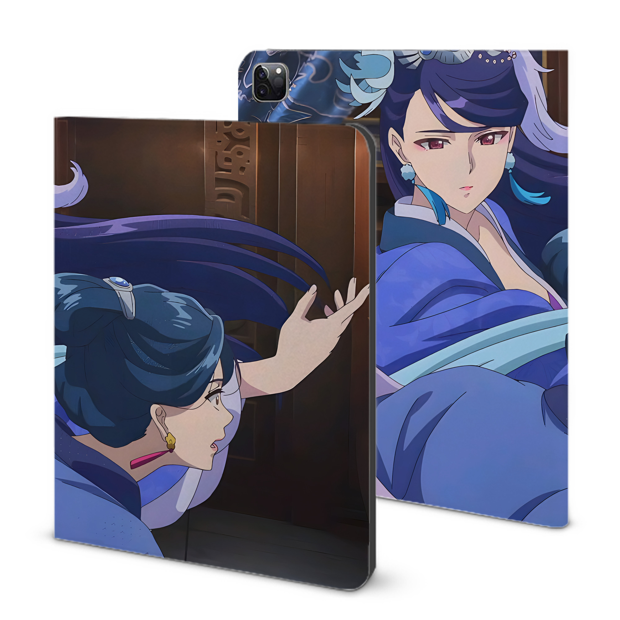 （画像用） 薬屋のひとりごと The Apothecary Diaries IPad ケース ブック型 PUレザー TPU 耐衝撃 軽量 薄型 ペン収納なし 全面保護 IPad 各モデル対応